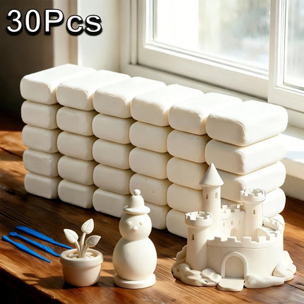Ultra-Light Pure White Air-Dried Clay Modeling Dough for Kids Toy Space Theme Malleable Non-Toxic Clay That，child's gift