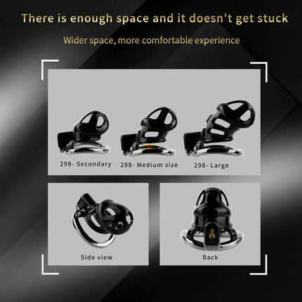 LICKER Strapon Resin Chastity Cage With Aluminum Alloy Penile Ring Silicone Catheter Dick Pleasure Cock Restrict For Asceticism
