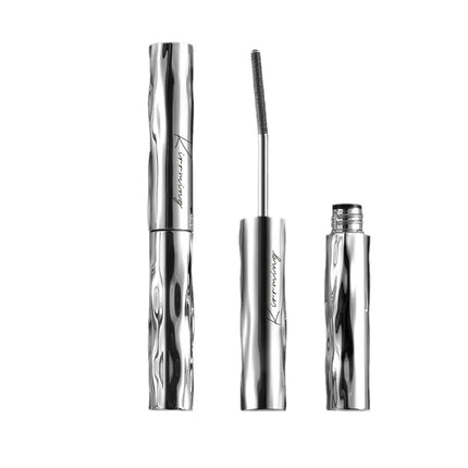 Waterproof Metallic Tube Mascara Black Silk Fiber Long Curling Non-Clumping Eyelash Extensions Spiral Makeup for Eyes