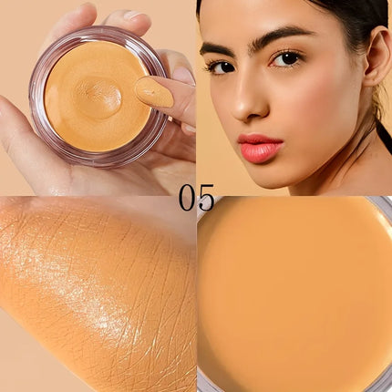 Full coverage foundation - matte finish, creamy texture, strong coverage, moisturizing, oil control, pore minimizing, non-greasy