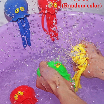 Children's Sensory Floating Water Squeeze Bath Octopus Stress Relief Toy, Suitable For Summer Swimming Pool And Bath Play