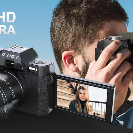 NBD S100F 4K Digital Camera Vlogging 48MP 3"Flip Screen Autofocus 16X Zoom Compact Camera YouTube Wifi Connection