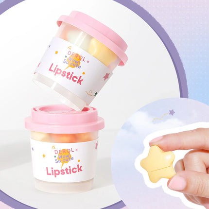 6pcs/set Long Lasting Star Mini Lipstick, Candy Color Matte Velvet Mist Portable Waterproof Lipstick Set