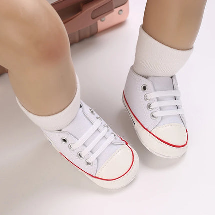 0-18 Months Newborn Baby Shoes Classic Fashion Casual Sports Shoes for Boys and Girls Non slip Soft Sole Walking Shoes