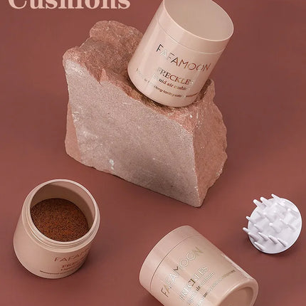 Gold Brown Natural Freckles Stamp Air Cushion Kit Simulation Fake Spot Freckle Liquid Powder Waterproof Long Lasting Makeup