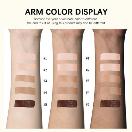 Liquid Foundation And Puff Makeup Set Lightweight Waterproof Long Lasting Matte Facial Foundation Cosmetics Woman Makeup