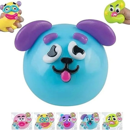 Curiosities Dog Face Swap Squishy Toy, Popular Smushers Squishy, Soft Moldable Cute Slow Rise Squeeze Toy,Relaxing Sensory Anxie