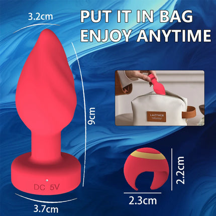 Luminous Anal Plug Vibrators Ring Remote Control Prostate Massager Vaginal Butt Plug Stimulator Adult Couples Sex Toys for Women