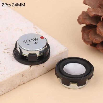 2Pcs Mini Sound Speaker 20/24/28mm 4Ohm 3W 4Ω 3W Full Range Audio Speaker Neodymium Loudspeaker DIY Home Theater