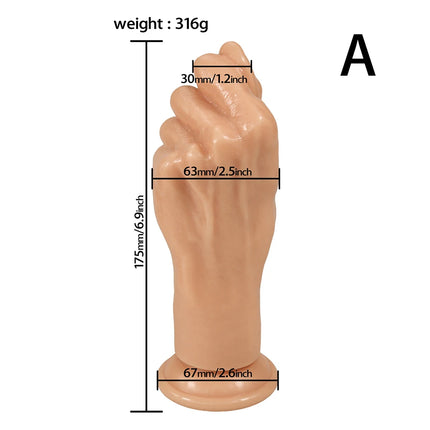 Erotic Gode Hand Palm Fist Dildo Adult Sex Toy Anal Butt Plug Masturbadores Para Hombre Prostate Massager for Man Gay Sexshop