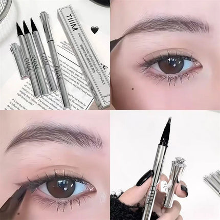 Waterproof Wild Eyebrow Pen 2/4 Separated Head Natural Brow Makeup Quick-Drying Creation of Ultra-Fine Lasting Liquid Eyebrow