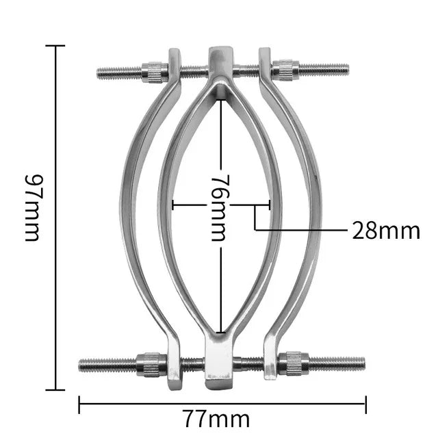 Extreme Anal Vaginal Dilator Vaginal Speculum Mirror Adult Metal Anus Pussy Dilator Anal SM Toys For Woman Man Butt Expansion