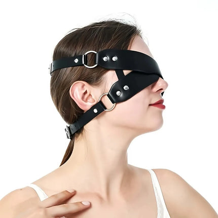 Exotic Leather Mask Women Men Cosplay Blindfold Games Half Face Mask BDSM Gothic Sex Toy Party Masquerade Ball Fancy Masks