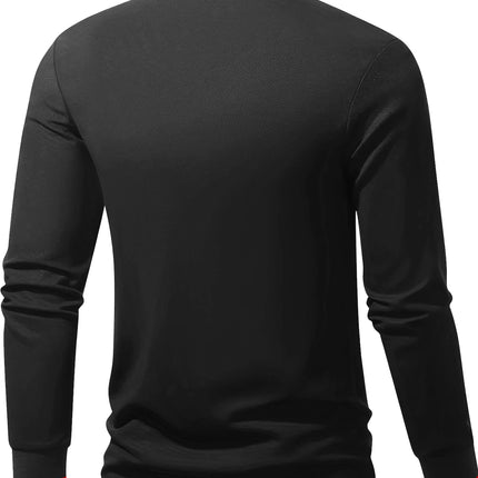 Men's long-sleeved polo shirt with embroidered spring and autumn casual polo shirt