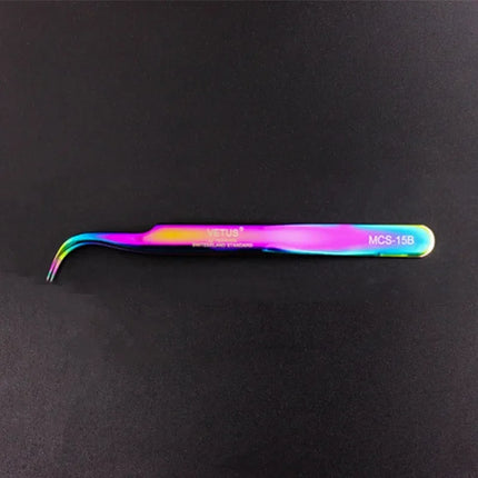 100% Original VETUS Tweezers MCS Series New Style Premium Eyelashes Tweezers Super Fine Tip Improve for 3D 6D Lashes Extensions