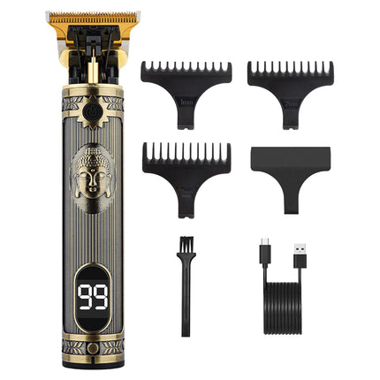 Vintage Hair Clipper Electric Hair Trimmer USB Charging Hair Cutting Machine Portable Shaver Professional Barber Men's Gifs