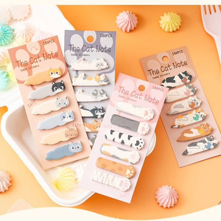 Gift Stationery DIY Leisure Cat Series Cute Paper Memo Pad Sticker Post Sticky Notes Notepad School Office Supplies Memo Pad