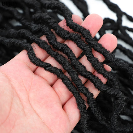 36 inch New Soft Locs Crochet Hair 18 24 inch Faux Locs Braids for Butterfly Dreadlocks Crochet Braid Hair Synthetic Locs Hair