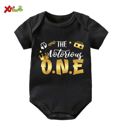 Notorious One Shirts Kids Birthday Shirt Boy Girl Family Matching Outfits 1st Party TShirt Toddler Baby Familia Custom Name