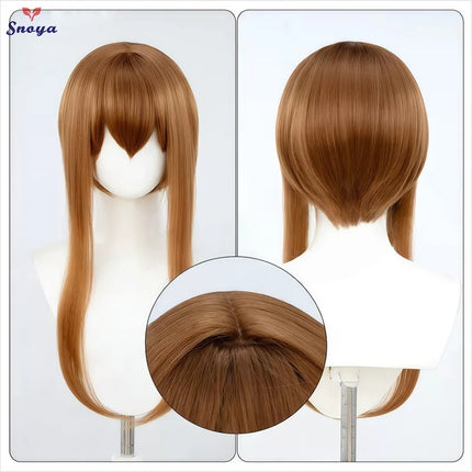 Snoya 60cm synthetic Multi colored long sideburns style short cosplay wig Heat resistant fiber Purple blue pink black gold