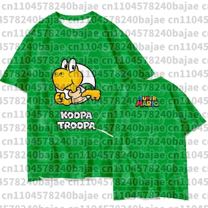 2026 Summer 3D Print Sweet Princess Style Super Mario Peach T-Shirt Men Women Game Graphic Tee Breathable Quick Dry Casual Tops