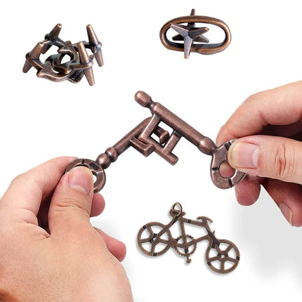 Metal Puzzle Toys For Children Adults Rompecabezas Metalico 3D IQ Brain Teaser Casse Tete Juguetes Y Aficiones игрушки для детей