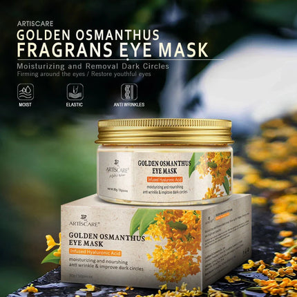 ARTISCARE Gold Osmanthus Eye Mask for Dark Circles Hyaluronic Acid Moisturizing Eye Patches Eye Care