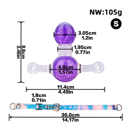 LEZEE Silicone Mouth Gag Breathable Open Oral Gags Women Roleplay Restraint Belt BDSM Ball Gag Adults Game Sex Toys For Women