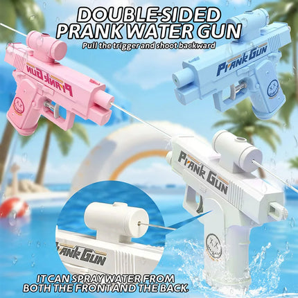 Double directional water gun for pranks, a fun prop for pranks, suitable for prank enthusiasts, funny gifts, and party props