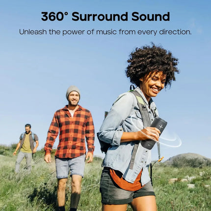 Tribit StormBox 2 Portable Bluetooth Speaker 34W Powerful Sound 360° Surround IPX7 Waterproof, 24-Hour Playtime for Camping