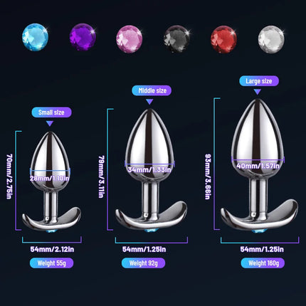 Runyu Metal Anchor Base Anal Plug Adule Toy Stainless Steel Butt Plug Sexy Adult Penetration Anal Toy Fetish But Pluk Sex Toys