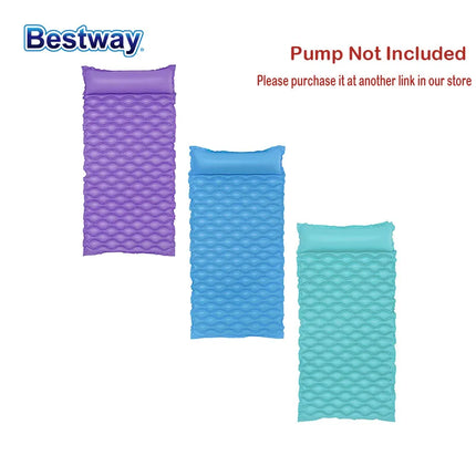 Bestway44020 Inflatable Air Cushion, Pool Floating Air Cushion, Wave Cushion Pool Float with Head Pillow