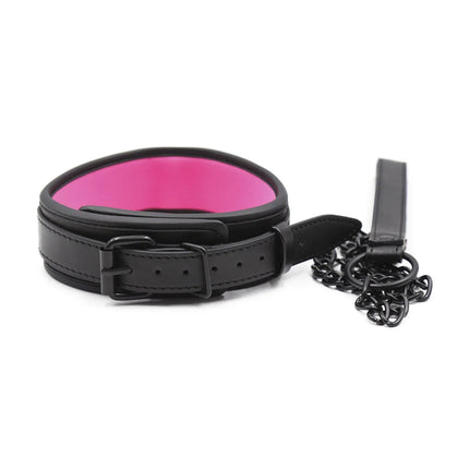 BDSM Leather Dog Collar Slave Bondage Belt with Chains Can Lockable  Fetish Erotic Sex Products Adult Toys for Woman Men Couples