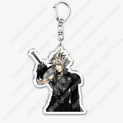 Popular Game Keychains for Accessories Key Chain Jewelry Keyrings Cloud Strife Ffvii Tifa Sephiroth Vincent Valentine Fans Gifts