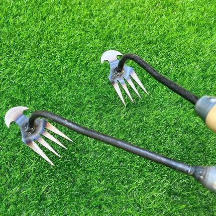 Weeding Wonder Tool – Dual-Purpose Garden Hoe and Rake with Saw Blade, Steel Root-Removal Weeder and Cultivator