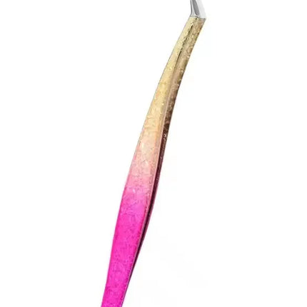 1pc/5pcs Grafting Eyelash Stainless Steel Ice Flower Gradient Tweezers Precision Color Grafting False Eyelash Tweezers