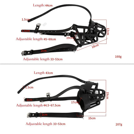 Leather Mask Silicone Mouth Oral Gag Set Head Face Bondage Harness Ball Bite Gag Fetish Restraint Sex Toy Slave Couple Game