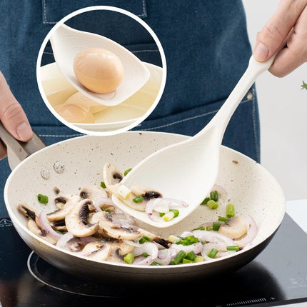Kitchen Tool Silicone Spoon Multi purpose Grip Comfortable Anti slip Round Handle Large Cookware Tableware Spoon