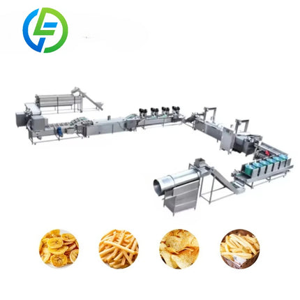 Customize China Factory Direct Sale Customized Complete Fully Automatic 100kg French Fried Potatoes Fries Production Line
