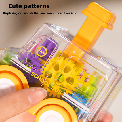 Children's pressing car toys, inertia gear cars, early education puzzle toys