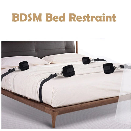 BDSM Bed Restraint Handcuff Ankle Cuffs Sex Toy Set Adult Erotic Game Bondage Gears SM Slave Sexual Game Accessories Sex Product