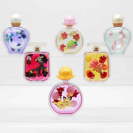 Pokemon Miniature Perfume Bottle Petite Fleur Scene Blind Box Pikachu Pichu Rokon Mew Hakuryu Shaymin Action Figures Ornaments