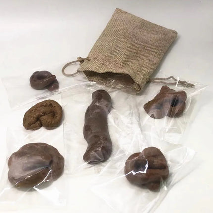 6Pcs/set Realistic Shit Turd Mischief Toys Simulation Plastic Piece of Shit Classic Shit Human Poop Coffee Fake Poop Prank