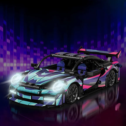 1:14 Building Blocks Sports Car RC Toy Car Building Blocks Toy Birthday Gift MOC Sports Car Model
