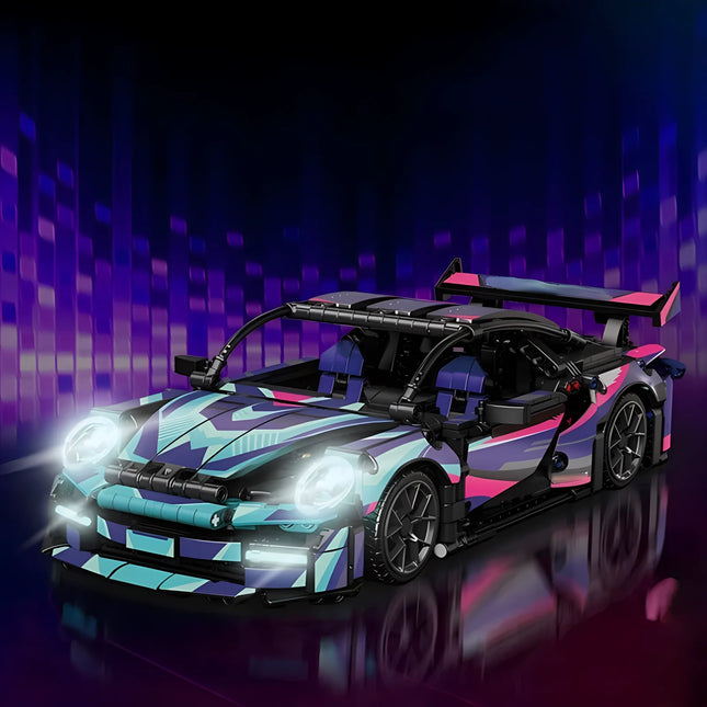 1:14 Building Blocks Sports Car RC Toy Car Building Blocks Toy Birthday Gift MOC Sports Car Model