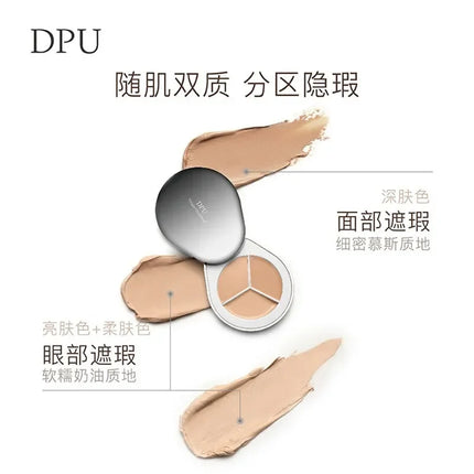 DPU Tri-Colour Concealer Palette Full Coverage Cream Long-lasting Highlighter Moisturising Rare Beauty Korea Makeup Face Base
