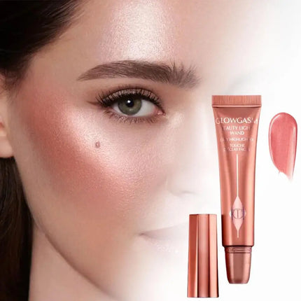 Liquid Highlight Shadow Pen Compact Skin-friendly Facial Contours Makeup Lasting Setting Honey Powder Soft Texture Beauty Tool