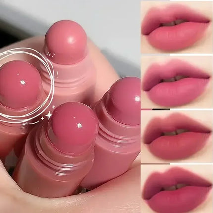 4 in 1 Cute Matte Lipstick Crayon Kit Combo Purple Lip Tint Velvet Sexy Moisturizing Lipstick Pen Waterproof Lasting Lip Makeup