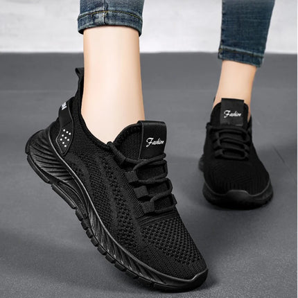 Women Casual Shoes Fashion Breathable Walking Mesh Flat Shoes Sneakers Women 2025 Gym Vulcanized Shoes White Female Footwear