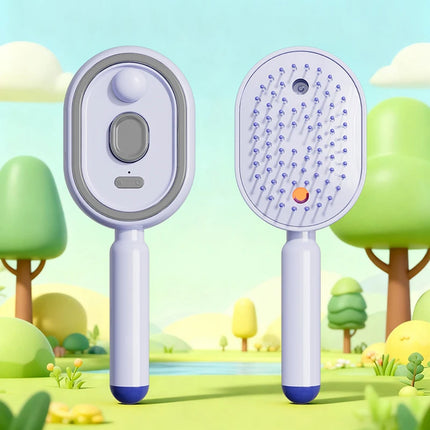 Electric Spray Air Cushion Comb Electric Steam Hair Brush Comb Rechargeable Steams Brush for Hairs Reduce Frizz Nourishes Hairs